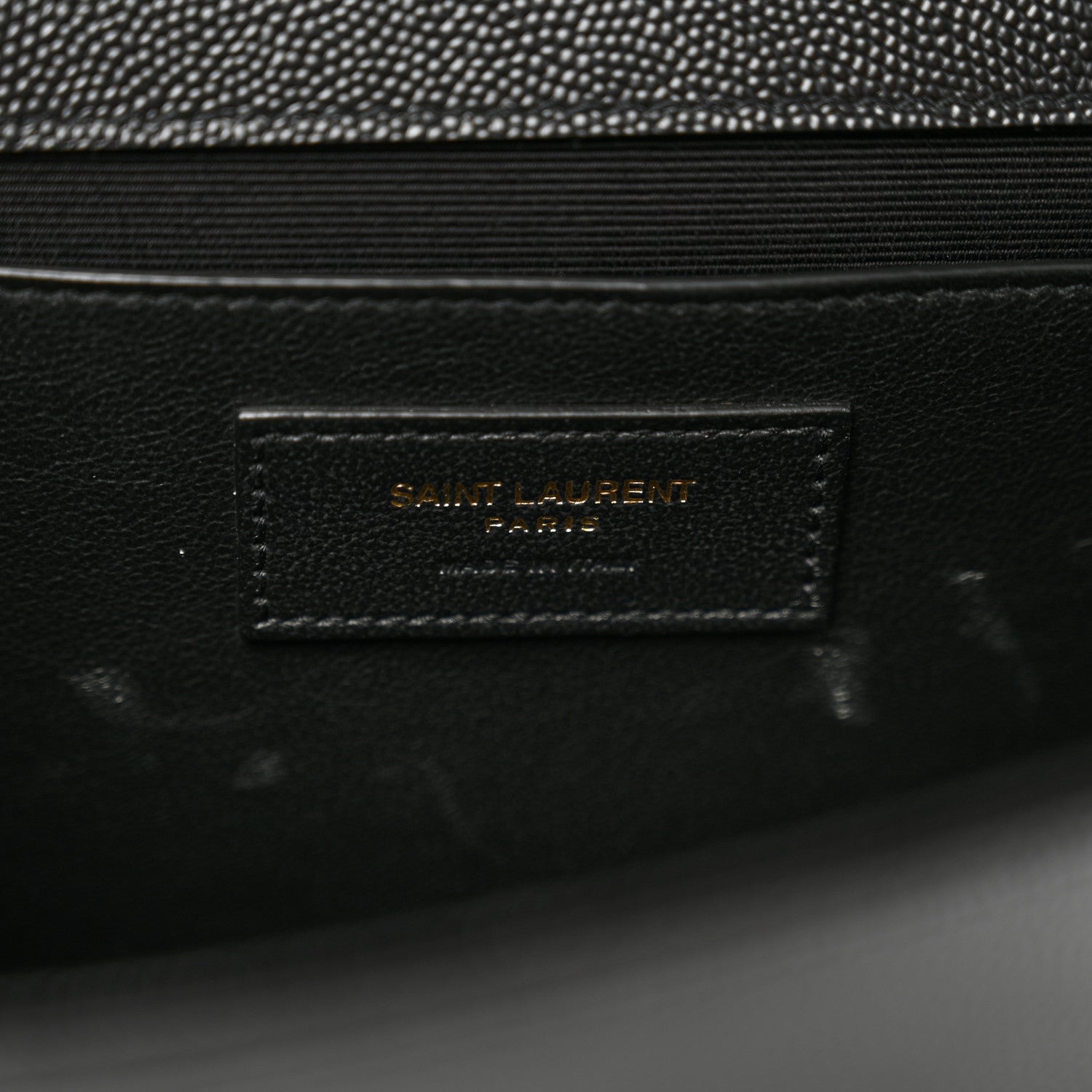 Saint Laurent Grain De Poudre Medium Classic Monogram Kate Satchel Black 6 of 10
