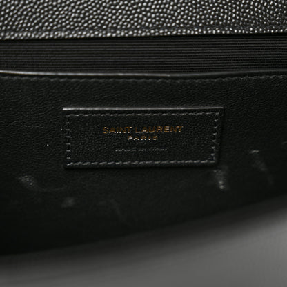 Saint Laurent Grain De Poudre Medium Classic Monogram Kate Satchel Black 6 of 10