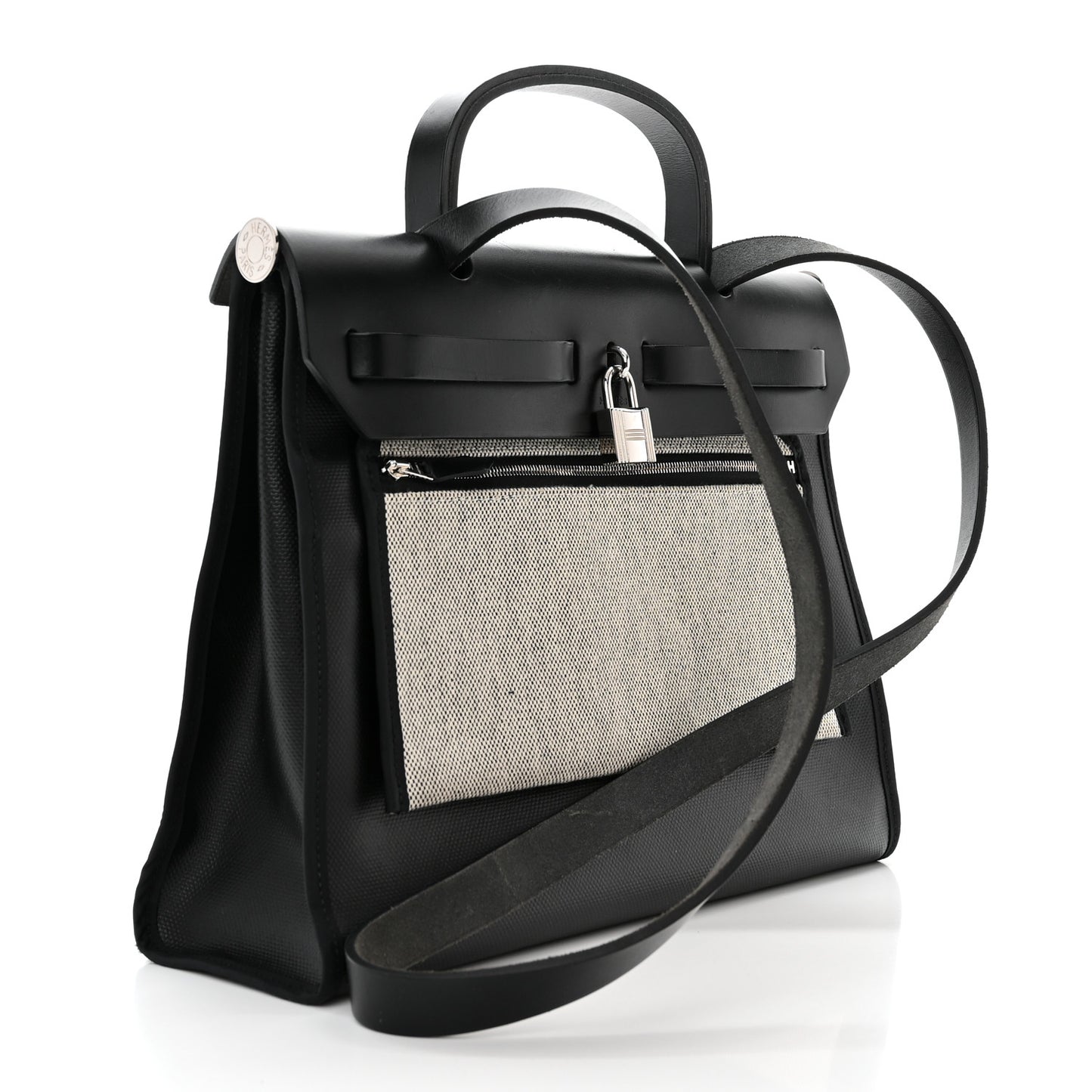 Toile H Berline Vache Hunter Herbag Zip PM 31 Black Ecru