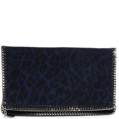 Stella McCartney Leopard Print Falabella Clutch Blue 1 of 6