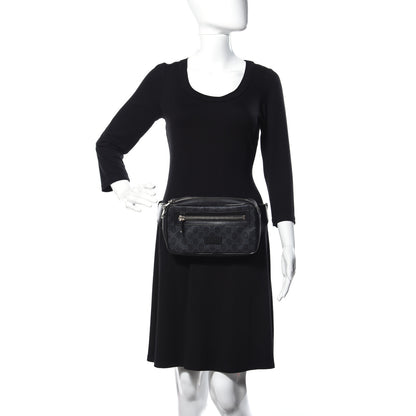 Gucci Soft GG Supreme Monogram Web Belt Bag Black Grey 3 of 13