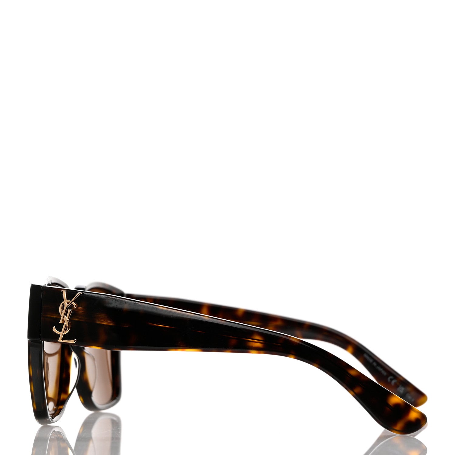 Saint Laurent Acetate Square SL M9N Sunglasses Tortoise 3 of 8