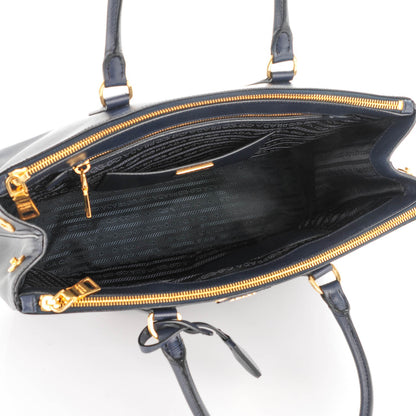 Prada Saffiano Large Galleria Double Zip Tote Baltico 5 of 10