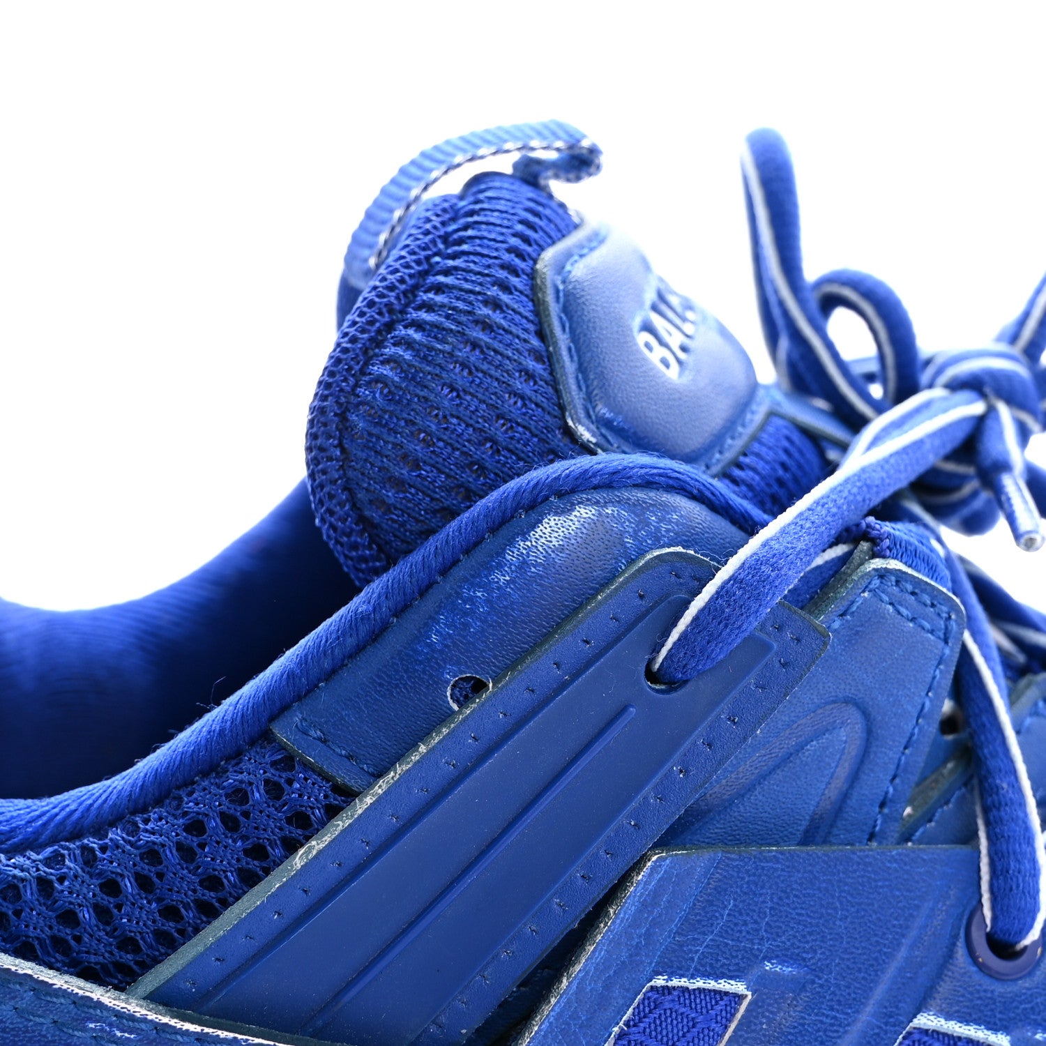 Balenciaga Mesh Nylon Womens Track Sneakers 38 Faded Blue 10 of 13