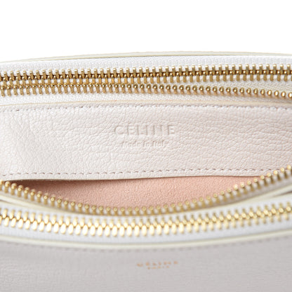 Celine Goatskin Large Trio Crossbody Bag White 9 of 14