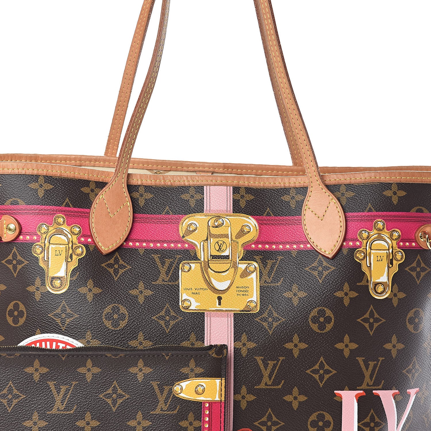 Louis Vuitton Monogram Summer Trunks Neo Neverfull MM 8 of 10