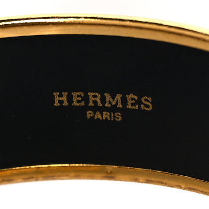 Hermes Enamel Printed Wide Grand Apparat Bracelet 65 5 of 5