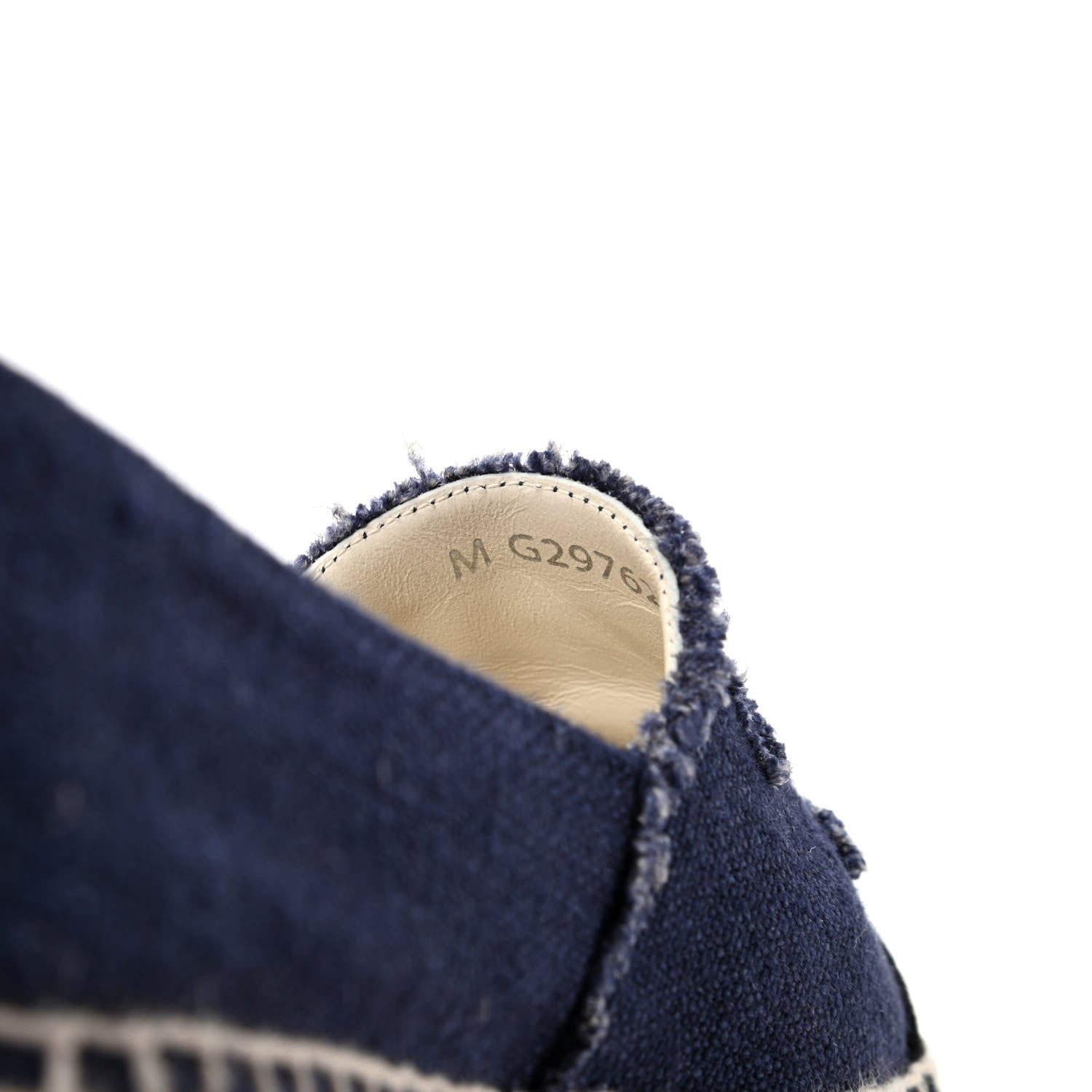 Chanel Denim Toile CC Espadrilles 39 Navy Black 10 of 10
