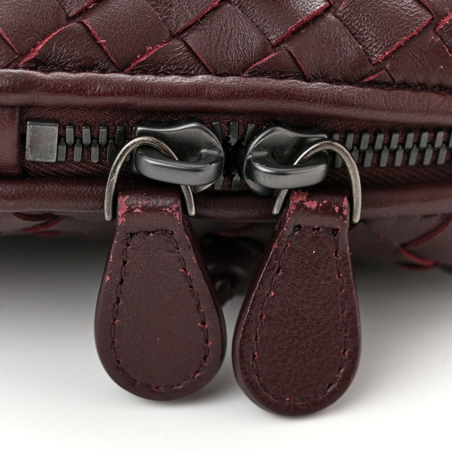 Nappa Intrecciato Nodini Bag Aubergine