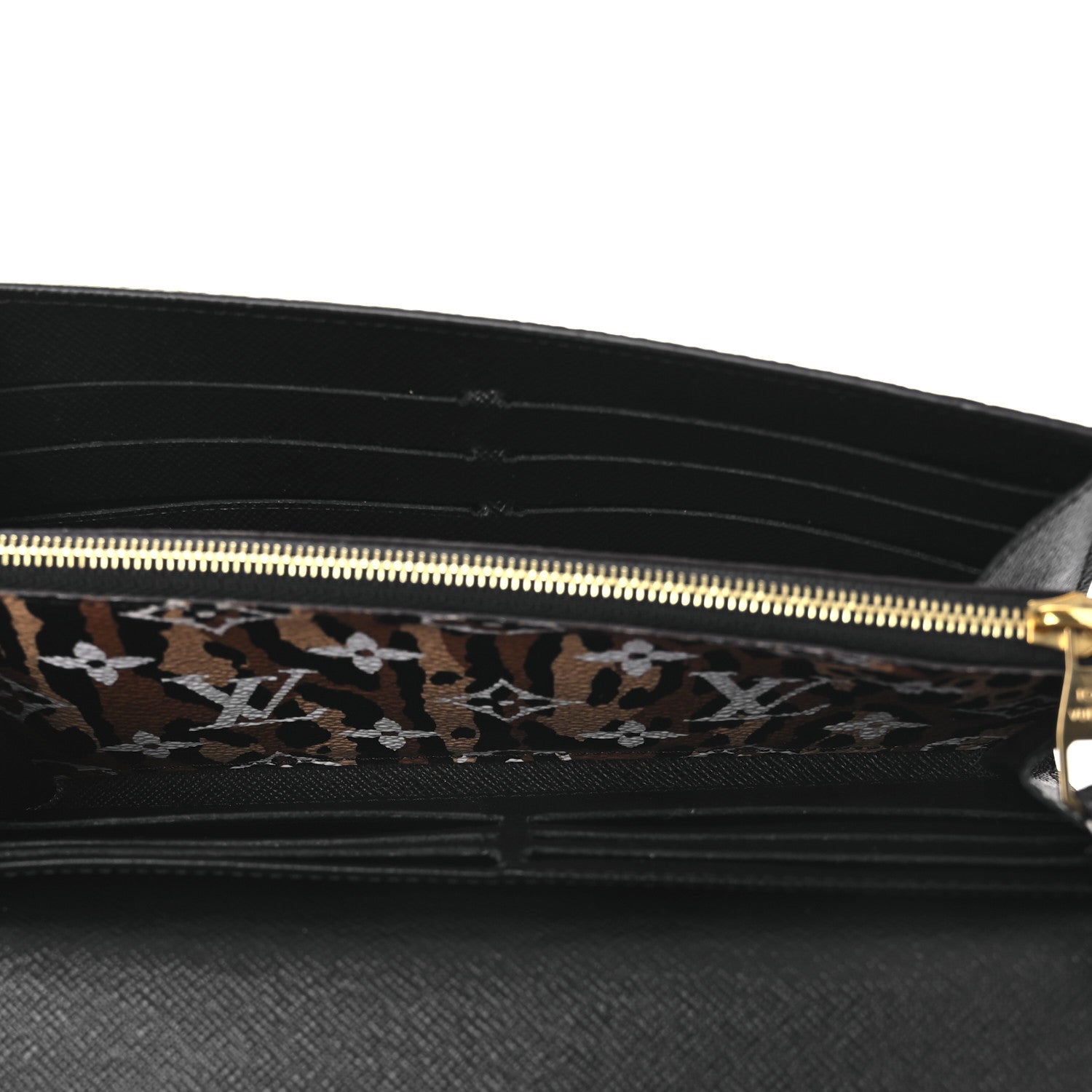 Louis Vuitton Monogram Giant Jungle Sarah Wallet Black 5 of 9