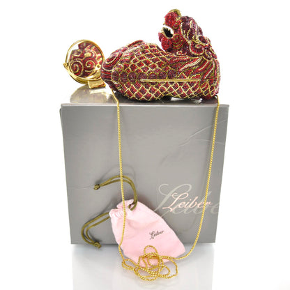 Judith Leiber Swarovski Crystal Ming Dragon Minaudiere Clutch 15 of 22