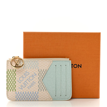 Louis Vuitton Damierlicious Zipped Romy Card Holder Pistachio Green 7 of 7