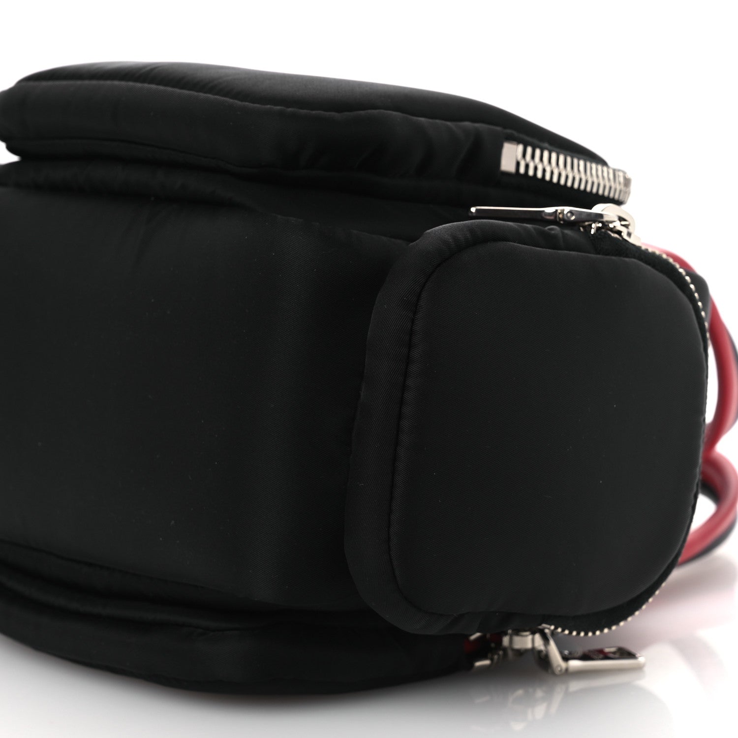 Prada Tessuto Nylon Pocket Top Handle Cargo Bag Black Fuoco 10 of 10
