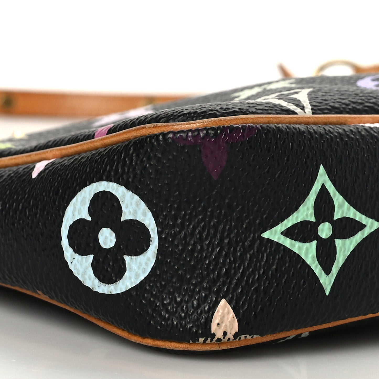 Monogram Multicolor Pochette Accessories Black