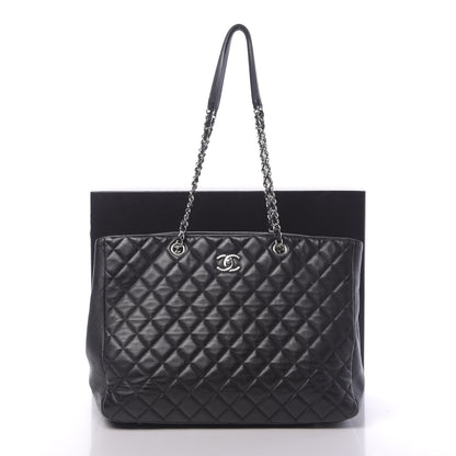 Chanel Calfskin Quilted Large CC Shopping Tote Black 16 of 16