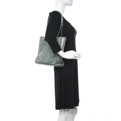 Chanel Glazed Calfskin Mini Deauville Tote Green 2 of 12