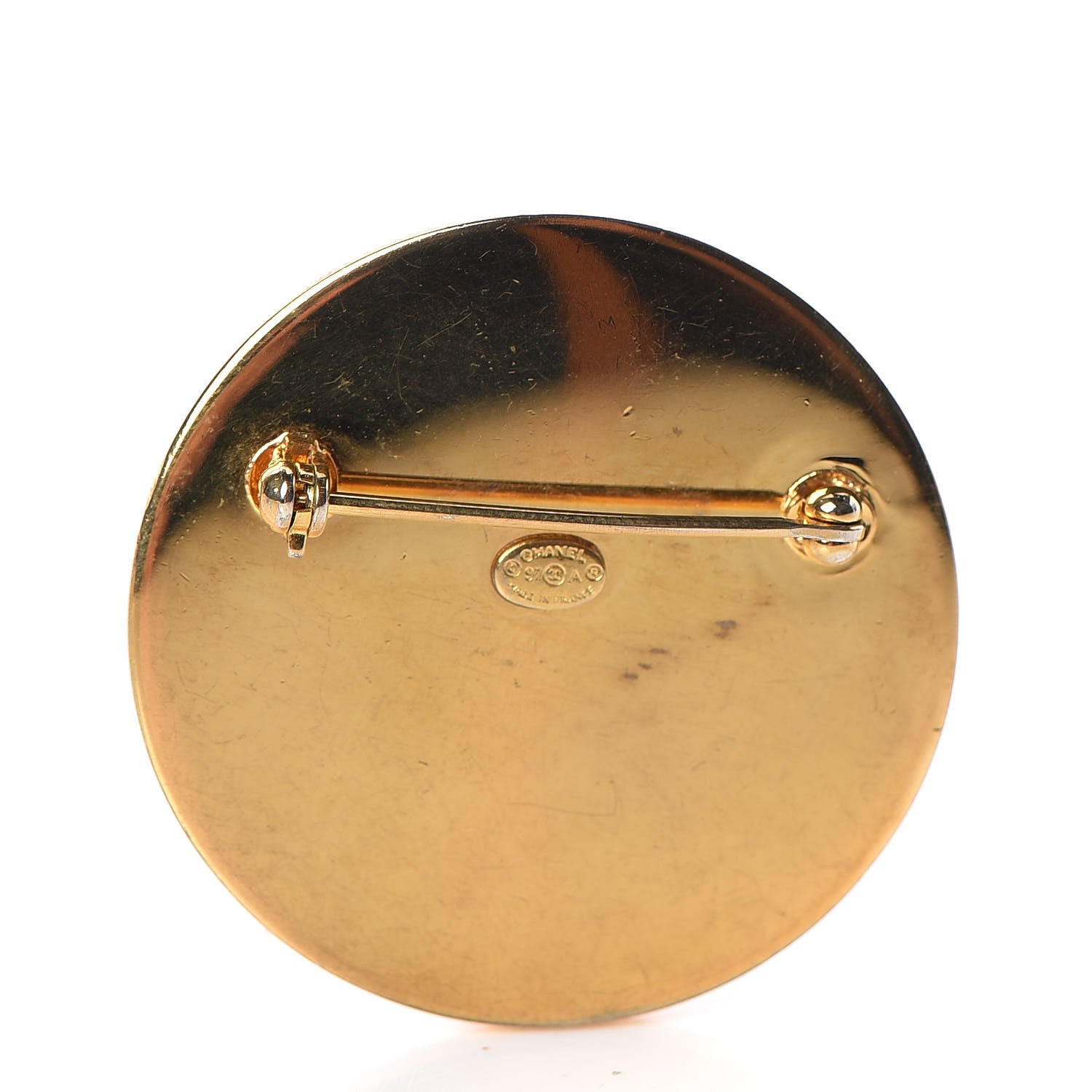 Chanel CC Turnlock Brooch Silver Gold 3 of 4