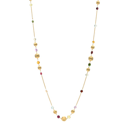 Marco Bicego 18K Yellow Gold Multi Gemstone Paradise Necklace 1 of 3
