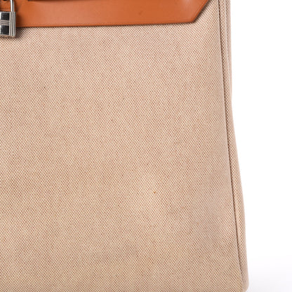 Hermes Toile Vache Calfskin Herbag 39 MM Natural 33 of 37