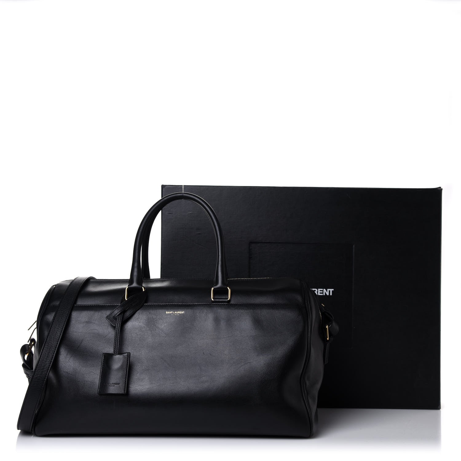 Saint Laurent Calfskin Classic Duffle 12 Black 18 of 18
