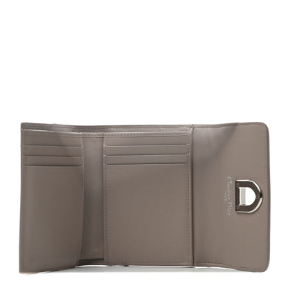 Christian Dior Metallic Goatskin Diorever Tri-Fold Wallet Gold 4 of 4