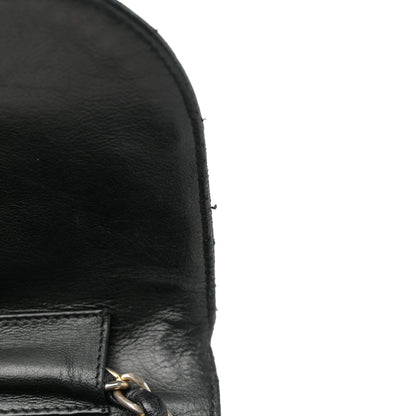 Chanel Lambskin Quilted Medium Round Double Flap Black 11 of 19