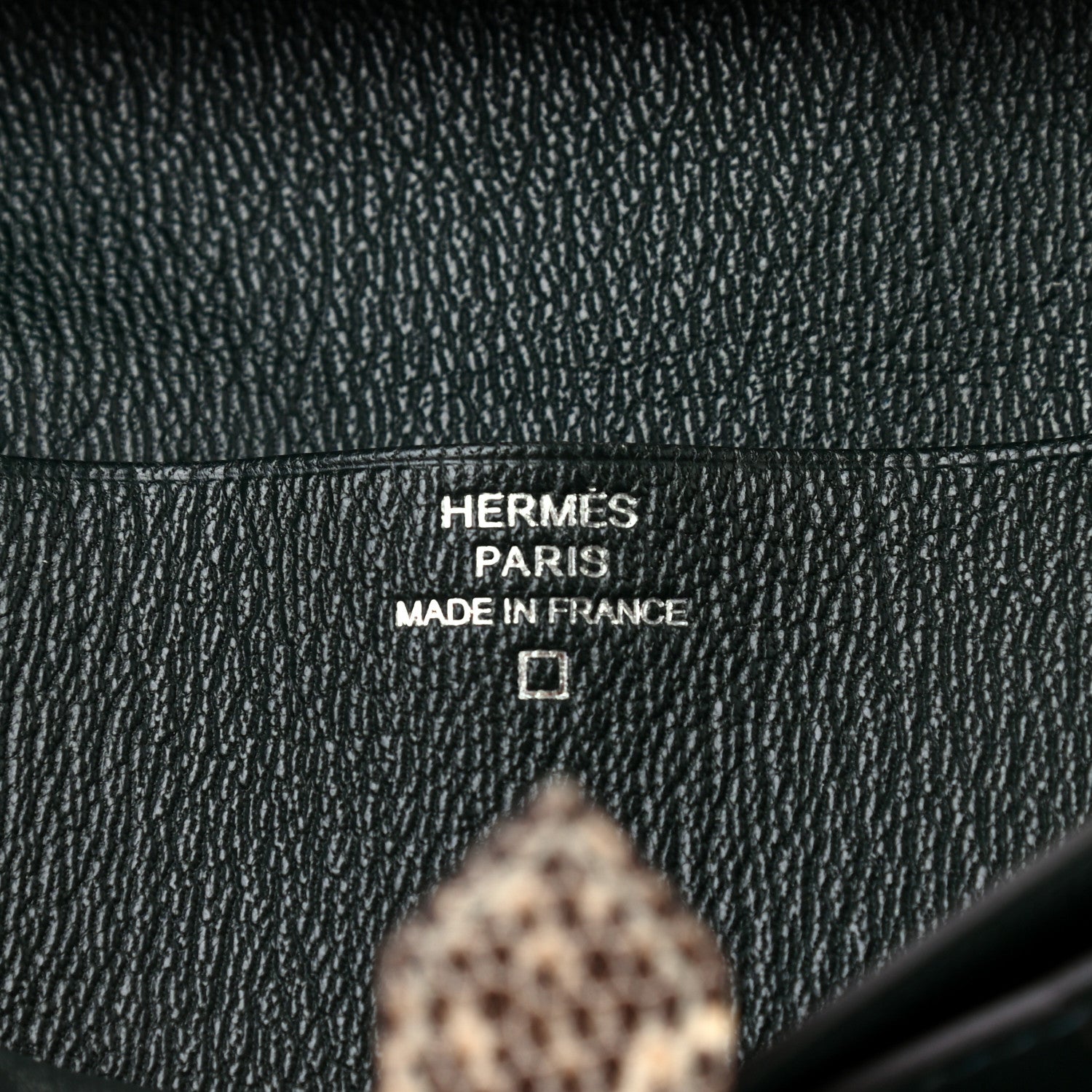 Hermes Matte Alligator Lizard Bearn Gusset Wallet Ombre Vert Fonce 6 of 7