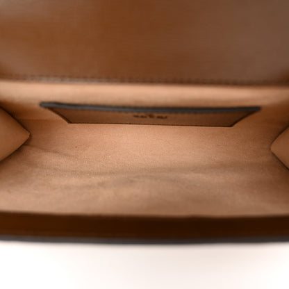 Gucci GG Supreme Monogram Azalea Calfskin Web Mini Horsebit 1955 Chain Shoulder Bag Beige Ebony Brown Sugar 5 of 10