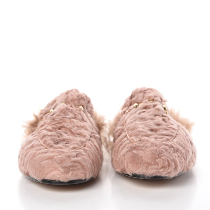 Gucci Shearling Princetown Slippers 40.5 Pink 2 of 8