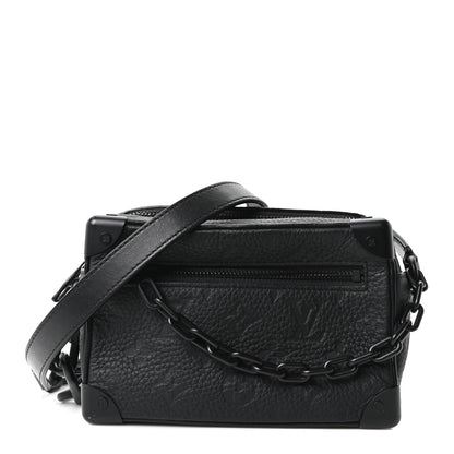 Louis Vuitton Taurillon Monogram Mini Soft Trunk Black 1 of 9