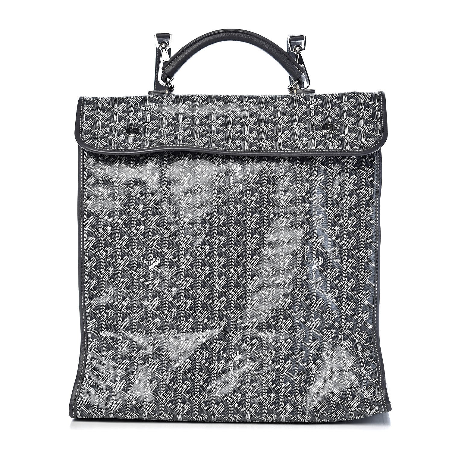Goyard Goyardine Saint Leger Soft Briefcase Backpack Grey 1 of 10
