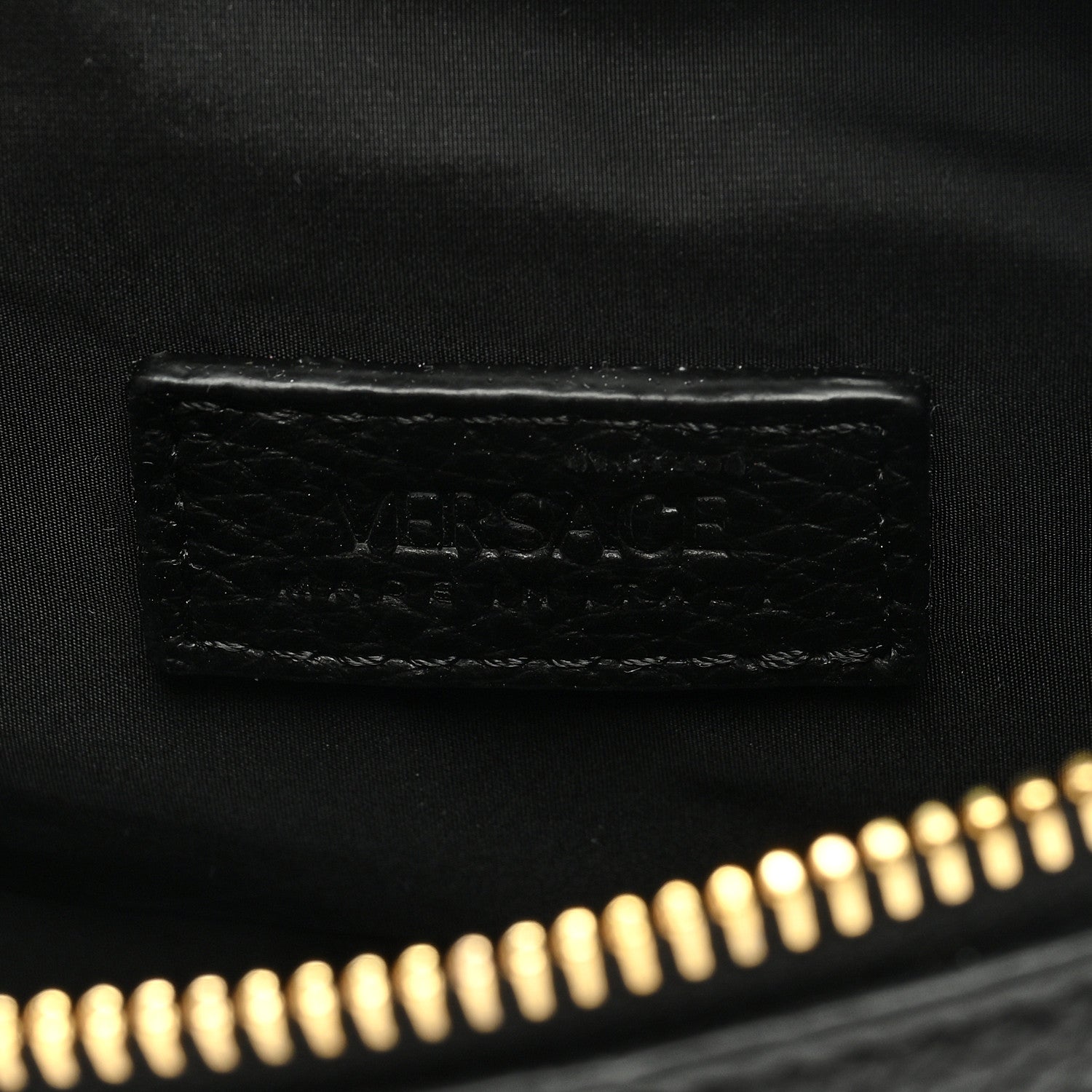 Versace Grained Calfskin Vanitas Medea Belt Bag Black 6 of 8