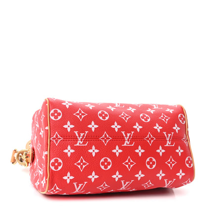 Louis Vuitton Soft Calfskin Monogram Speedy P9 Bandouliere 25 Red 4 of 9