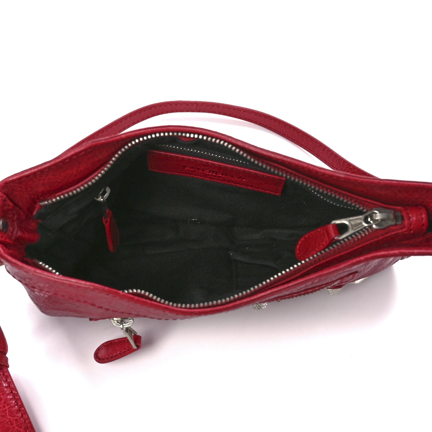 Agneau Giant 12 Silver Hardware Hip Rouge Sapphire
