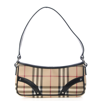 Burberry House Check Studded Shoulder Bag Black 1 of 10