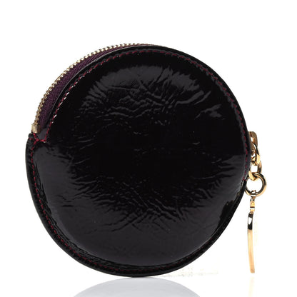 Loewe Patent Charms Zip Coin Purse Burgundy 2 of 4