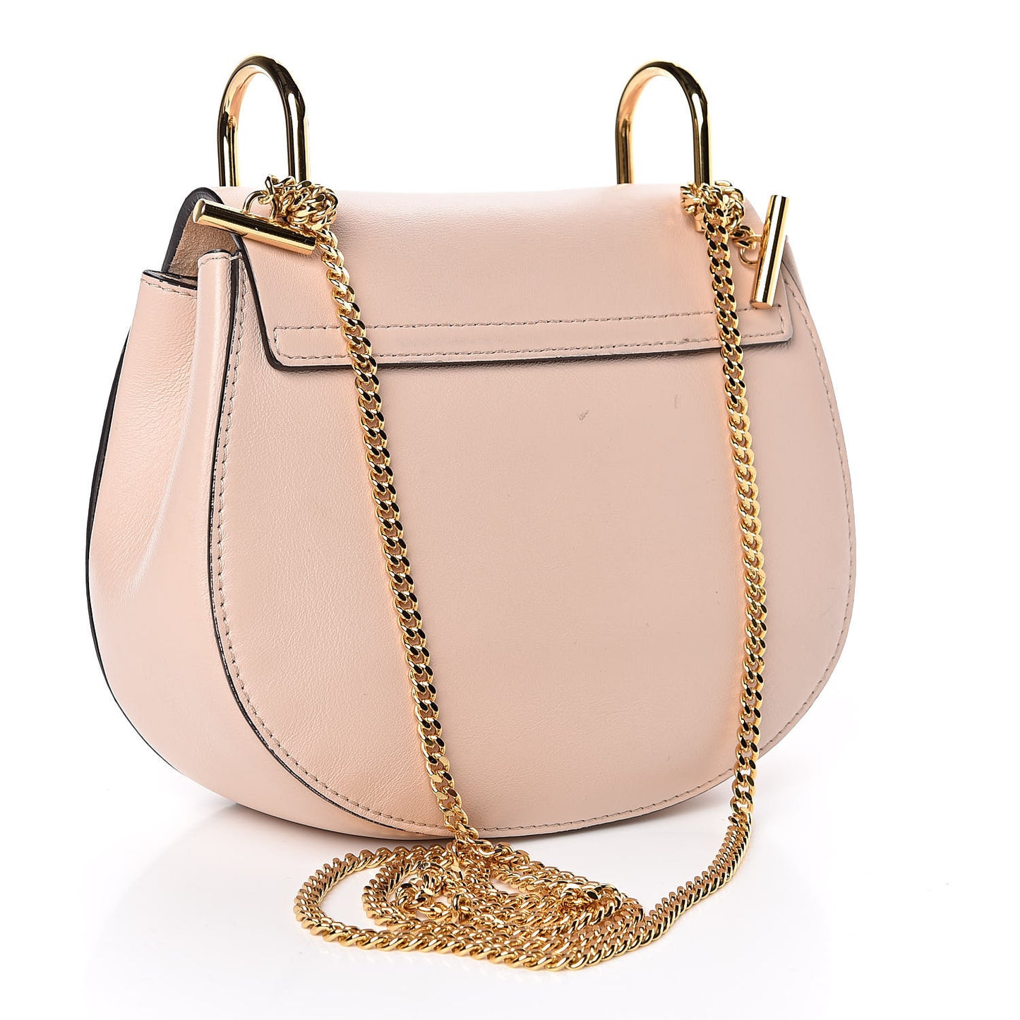 Suede Smooth Calfskin Mini Drew Shoulder Bag Cement Pink