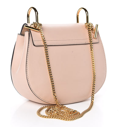 Chloe Suede Smooth Calfskin Mini Drew Shoulder Bag Cement Pink 3 of 12