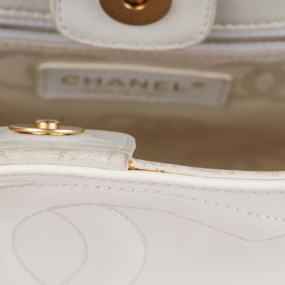 Chanel Patent CC Tote White 20 of 21