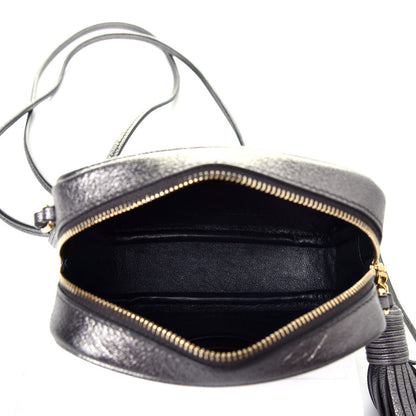 Saint Laurent Metallic Calfskin Monogram Blogger Bag Lapis 5 of 9