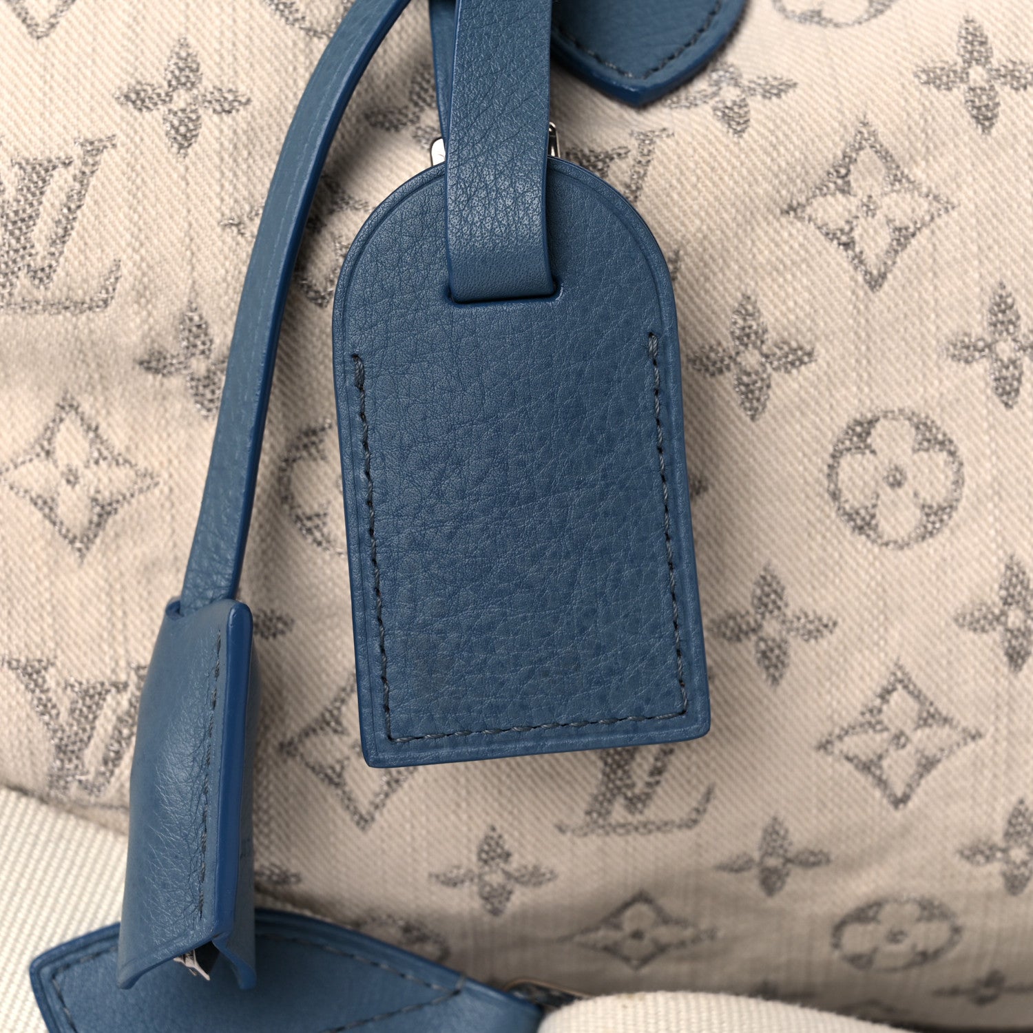 Louis Vuitton Monogram Denim Speedy Round Blue 14 of 20
