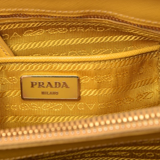 Prada Saffiano Lux Parabole Tote Mimosa 6 of 19
