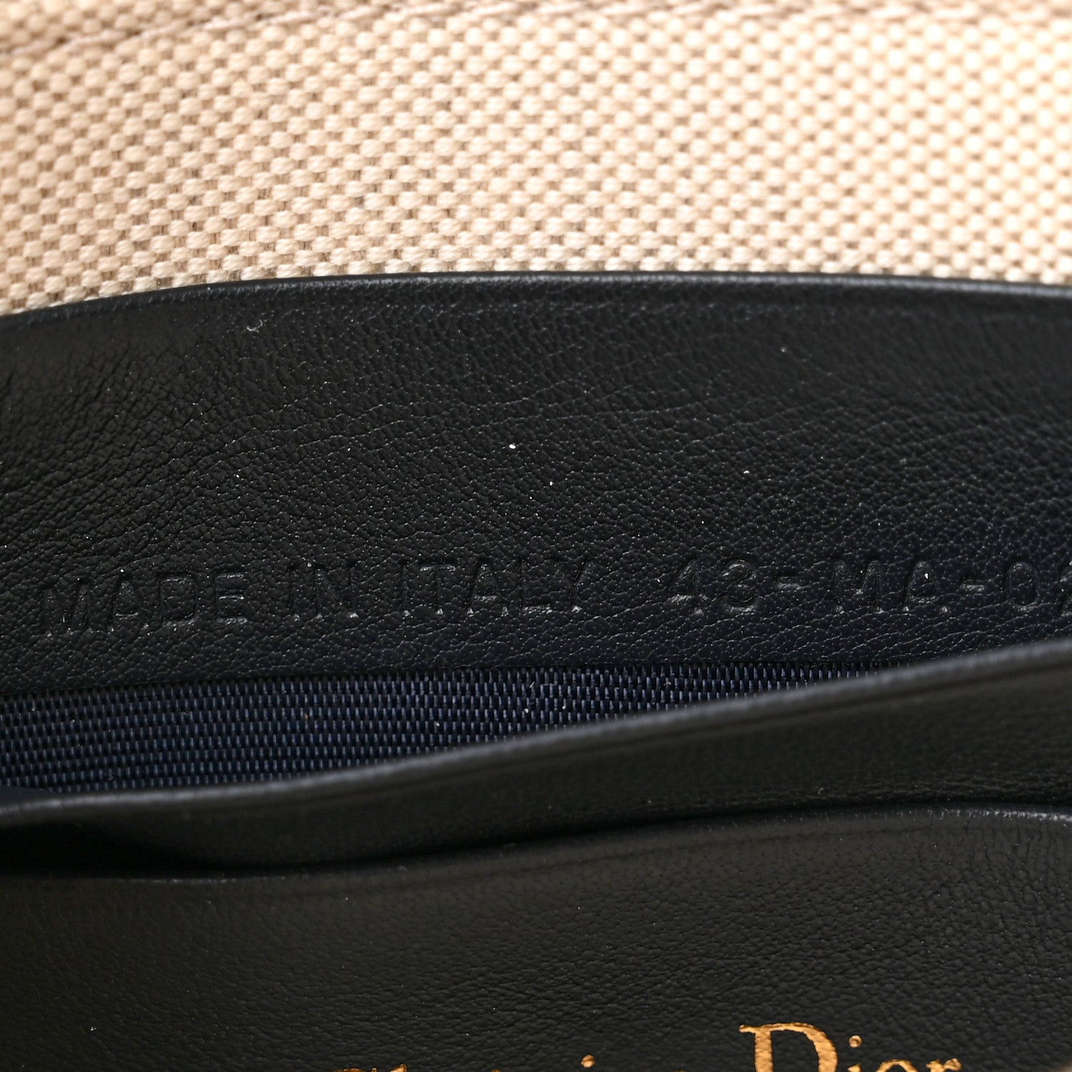 Christian Dior Oblique Flap Pouch Clutch Blue 7 of 8