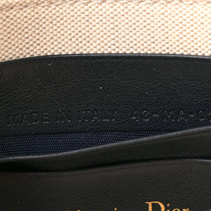 Christian Dior Oblique Flap Pouch Clutch Blue 7 of 8