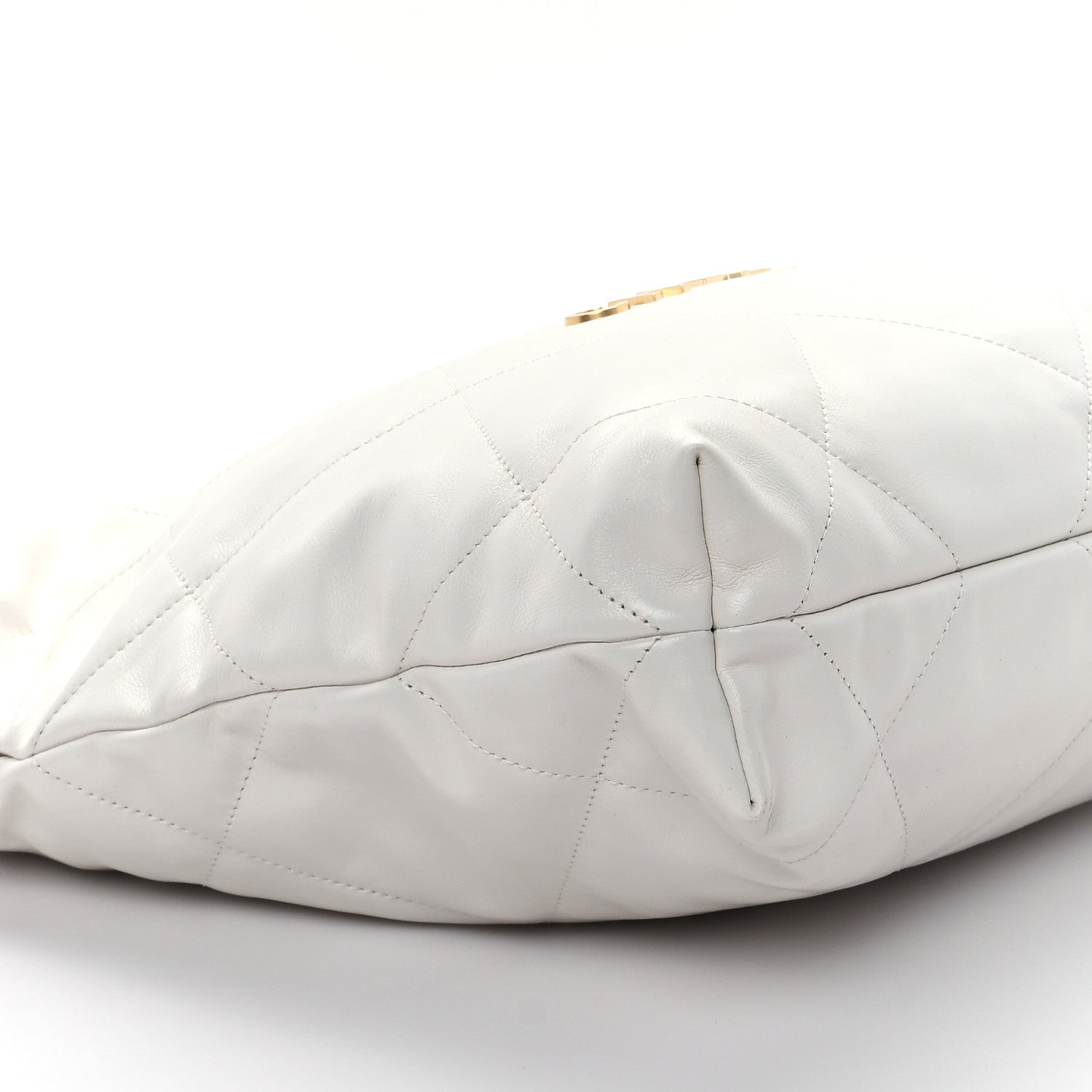 Chanel Shiny Calfskin Quilted Small Chanel 22 White 10 of 13