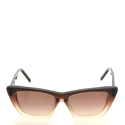 Saint Laurent Acetate Mica Cat Eye Sunglasses SL 276 Brown 2 of 8