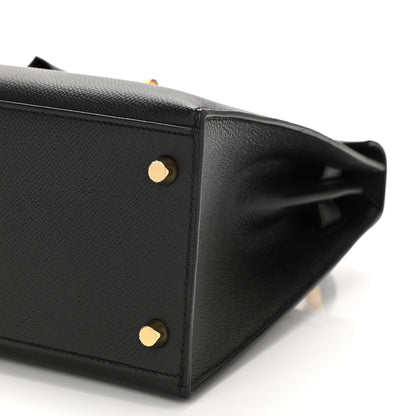 Hermes Epsom Kelly Sellier 28 Black 9 of 11