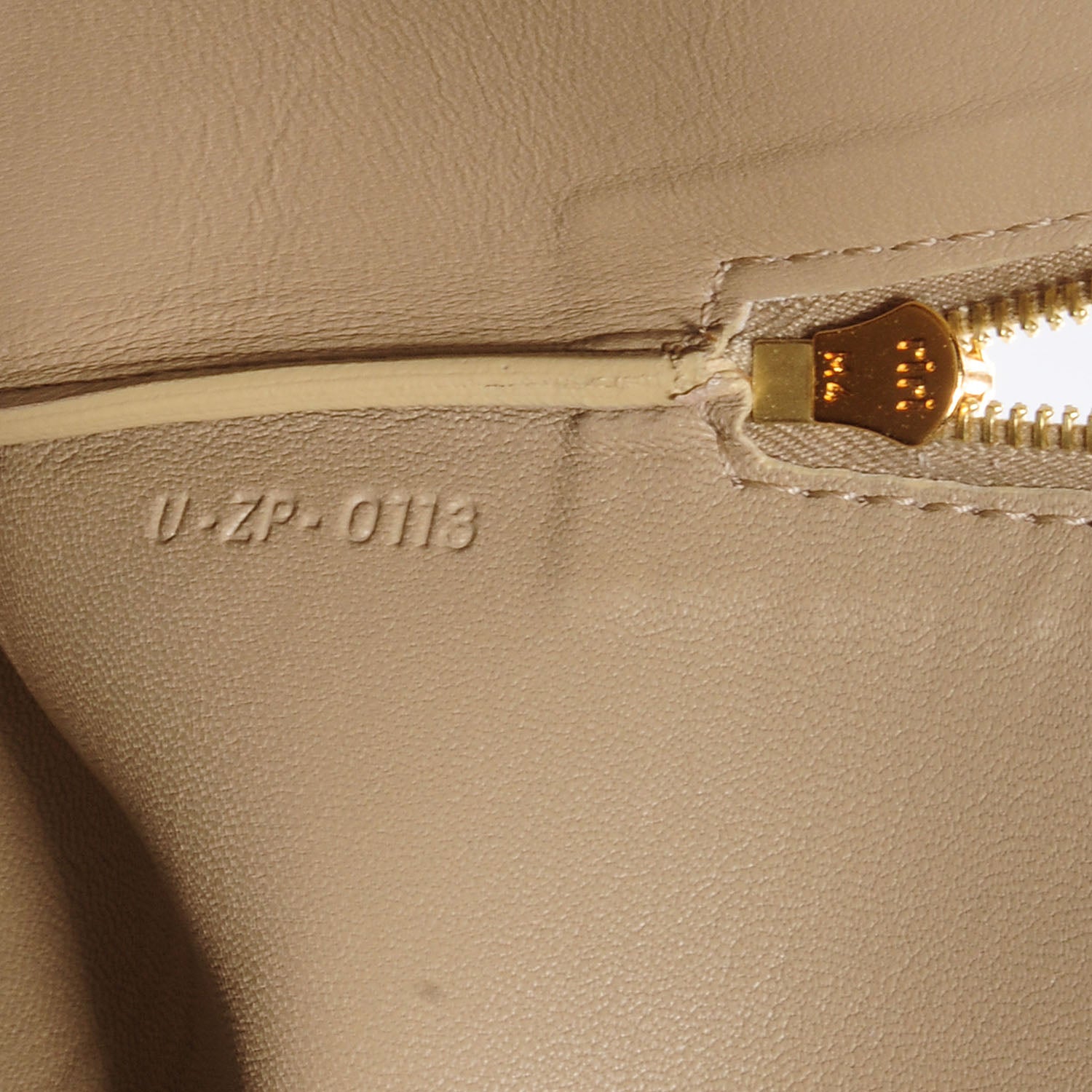 Celine Lambskin Bi-Color Solo Clutch Pouch Beige Butter 8 of 8