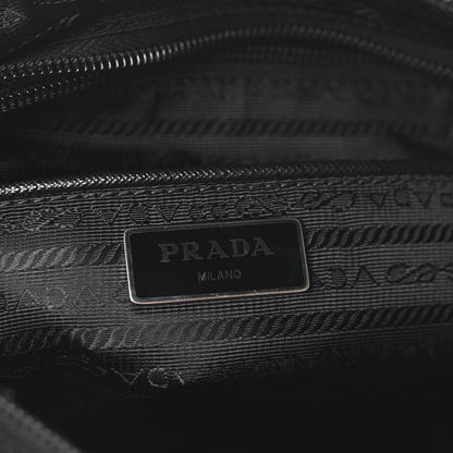 Prada Re-Nylon Nappa Triangle Zip Pocket Bag Tote Black 6 of 9