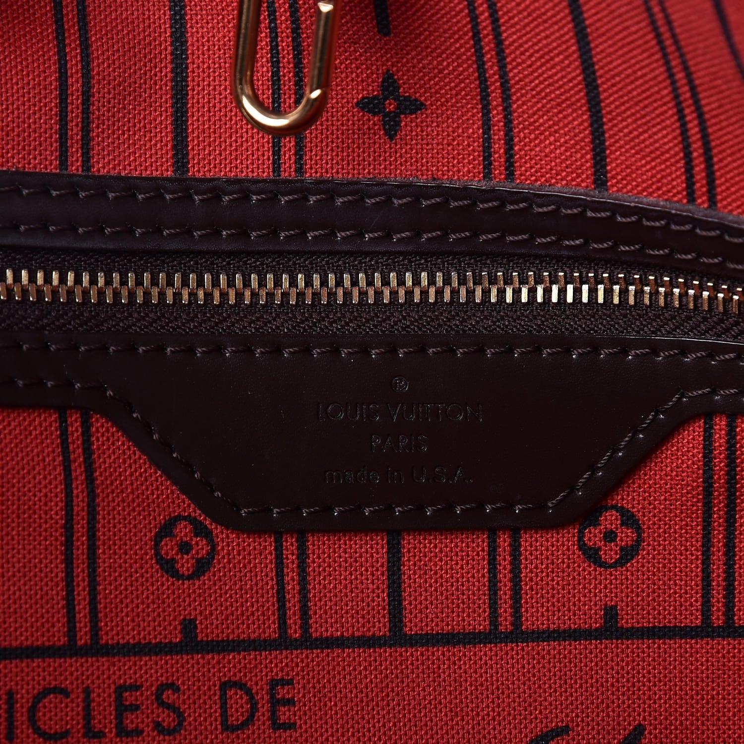 Louis Vuitton Damier Ebene Neverfull MM 6 of 7